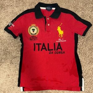 Polo by Ralph Lauren Red and Black Kids Polo Shirt